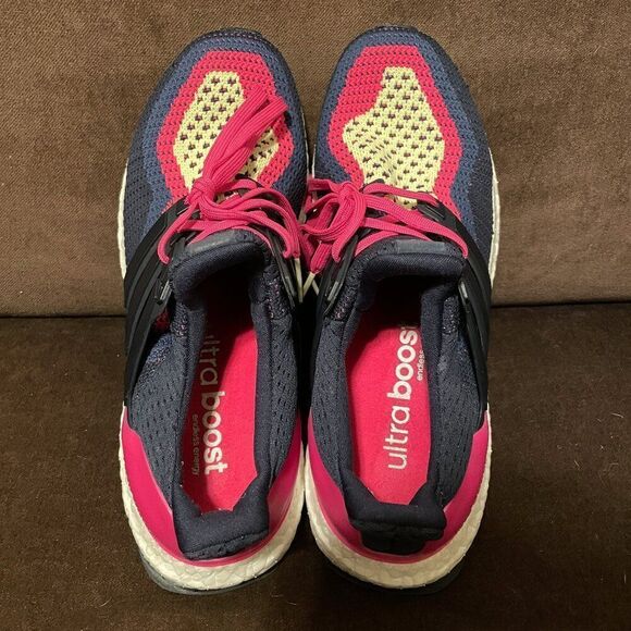 Adidas Ultraboost 2.0 Sneakers in Night Navy and Pink Size 9.5 Women's Running - Picture 5 of 12